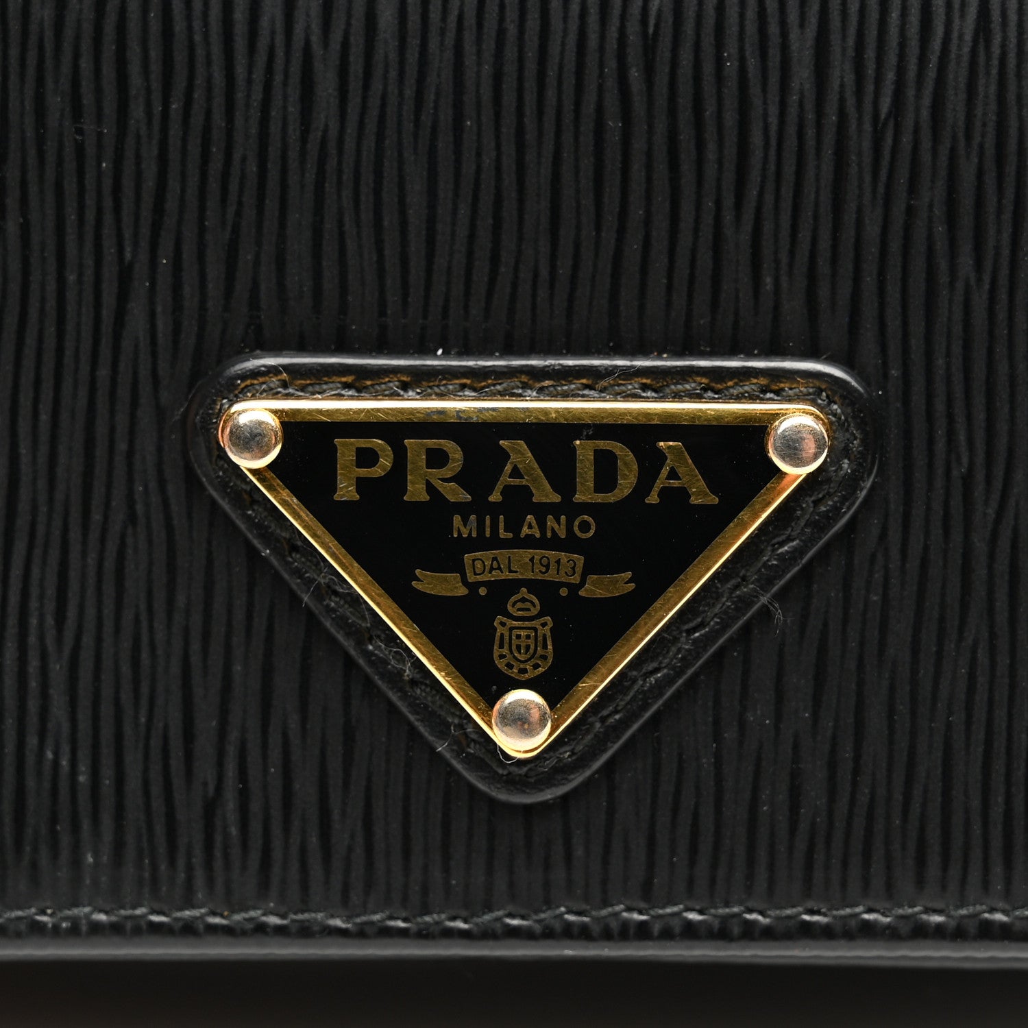 Prada Vitello Move Triangle Logo Card Holder Black 9 of 10
