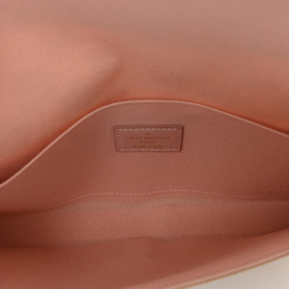 Louis Vuitton Damier Azur Pochette Felicie Chain Wallet Rose Ballerine 6 of 9