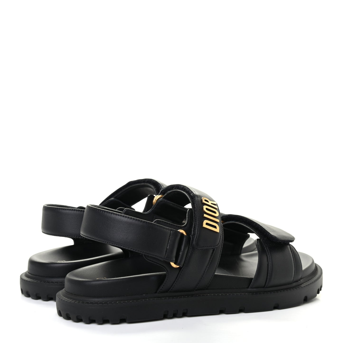 Lambskin Dioract 10mm Sandals 38 Black