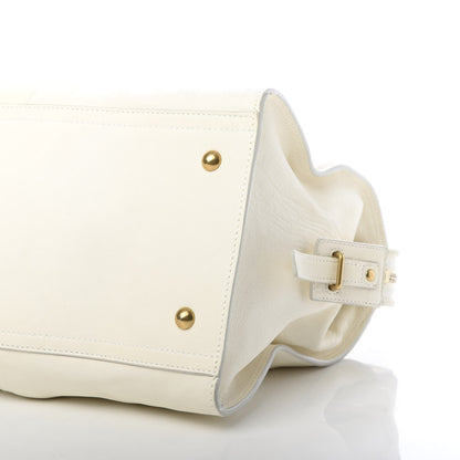 Saint Laurent Sheepskin Medium Cabas ChYc Chalk 10 of 11