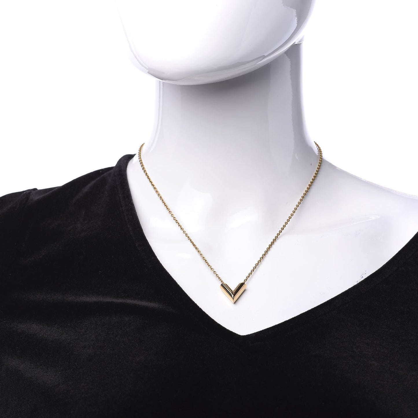 Essential V Necklace Gold