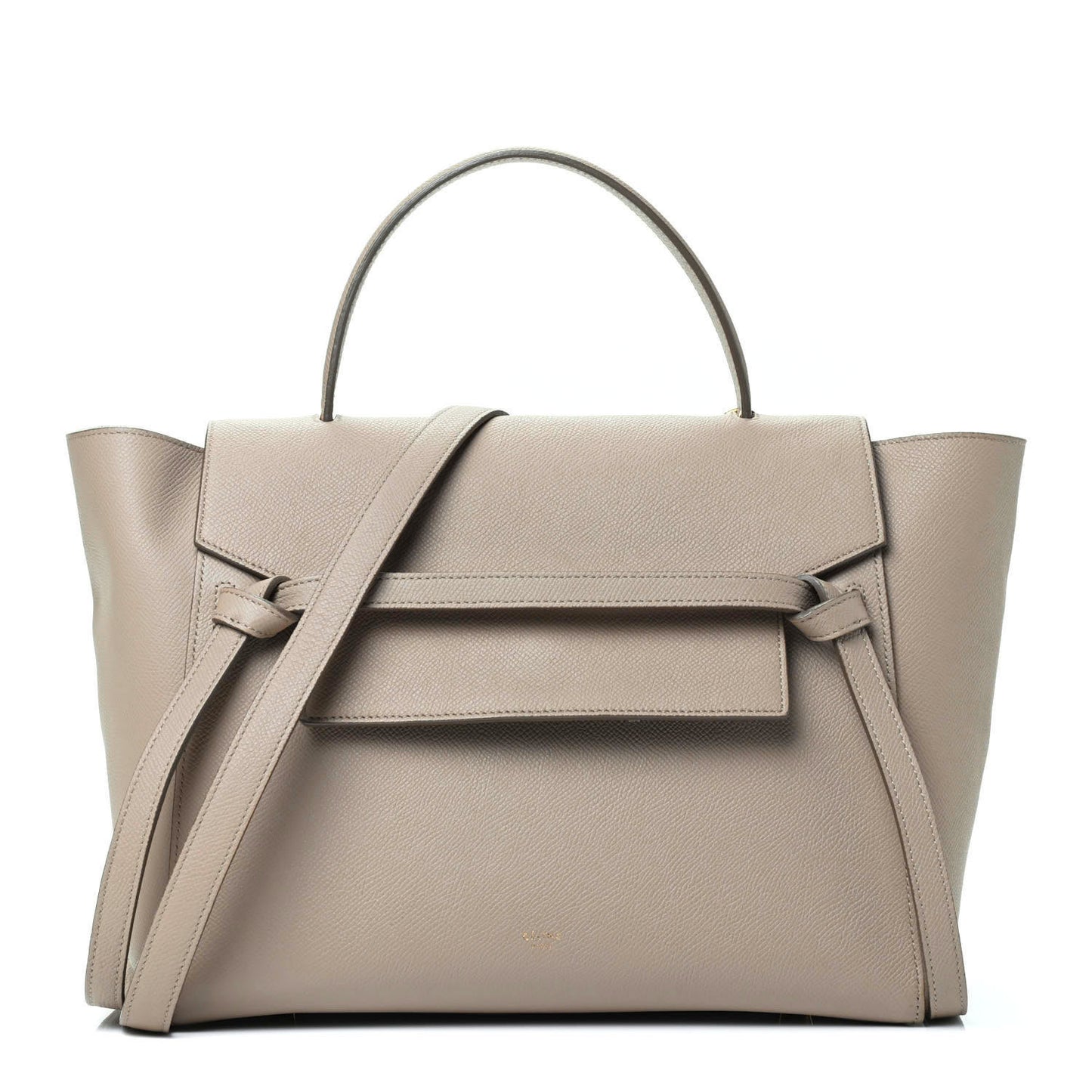 Grained Calfskin Mini Belt Bag Light Taupe