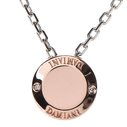 Damiani 18K White Pink Gold Diamond Blasoni Pendant Necklace 4 of 7