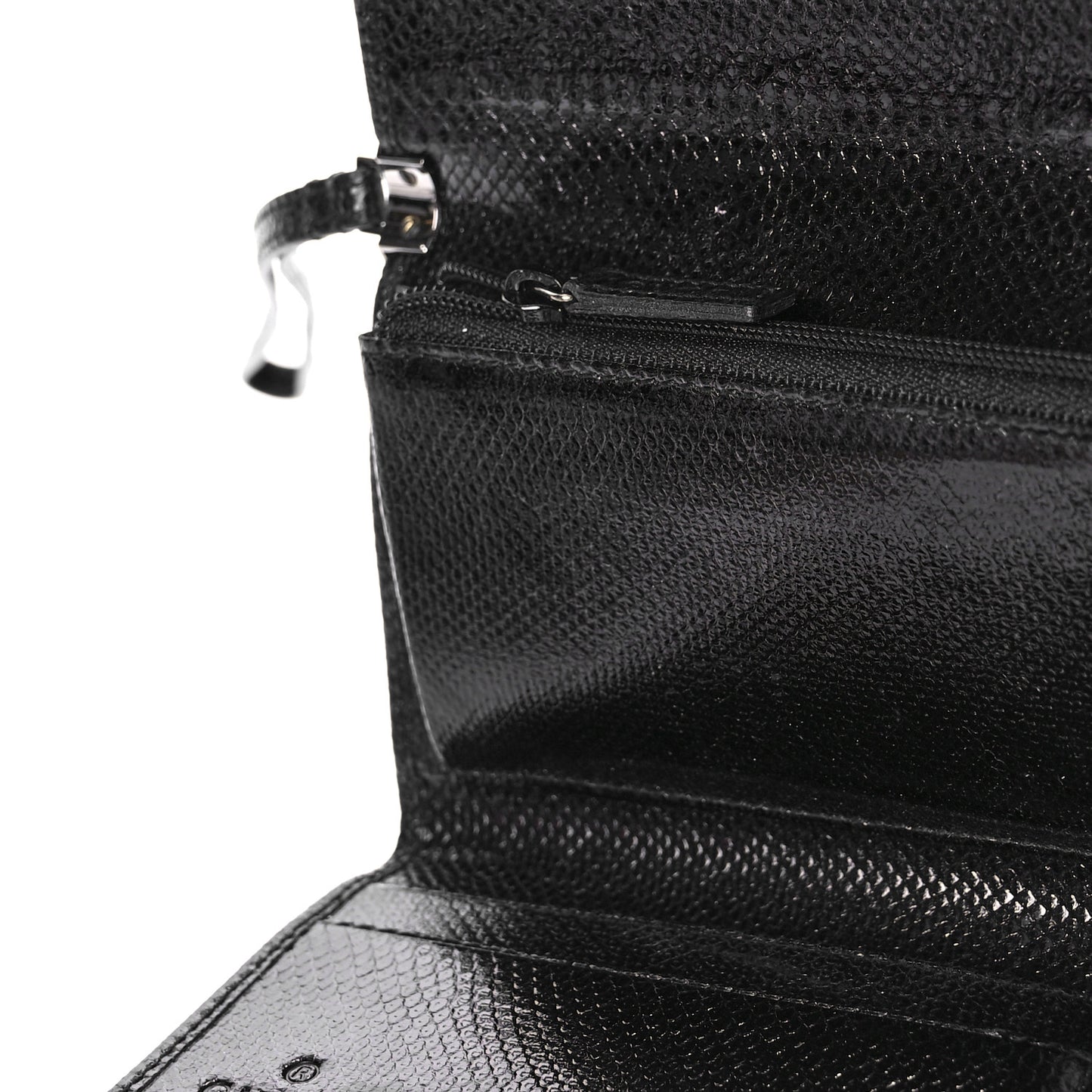 Snakeskin Clutch Black