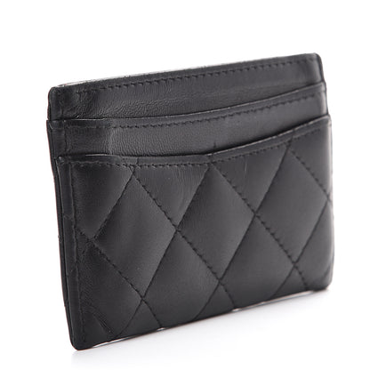 Chanel Lambskin Quilted Card Holder Black 2 of 9