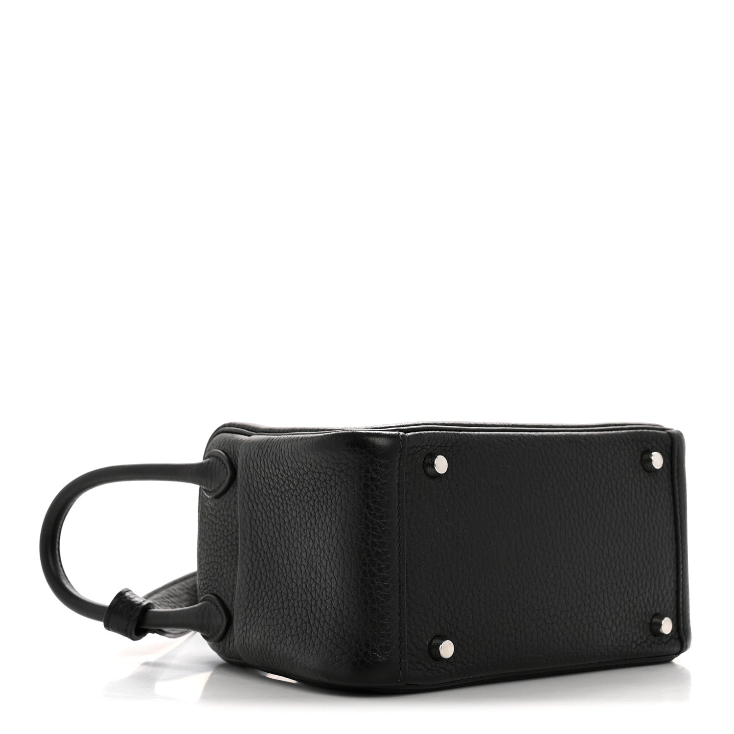Hermes Taurillon Clemence Mini Lindy 20 Black 7 of 27