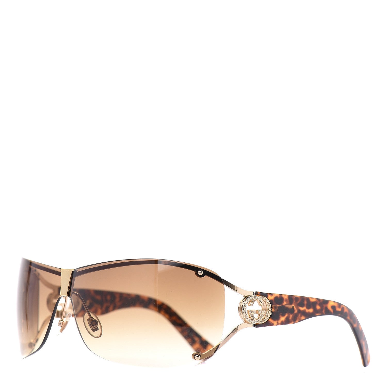 Gucci Crystal Sunglasses GG2807/S Tortoise 1 of 7