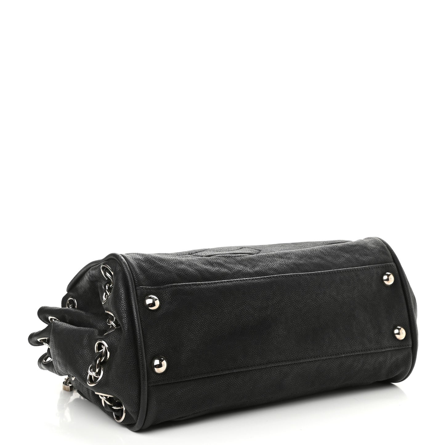 Caviar Diagonal Ligne Tote Black