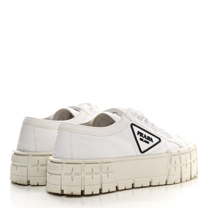 Prada Re-Nylon Gabardine Triangle Logo Double Wheel 50mm Sneakers 36.5 White 4 of 9