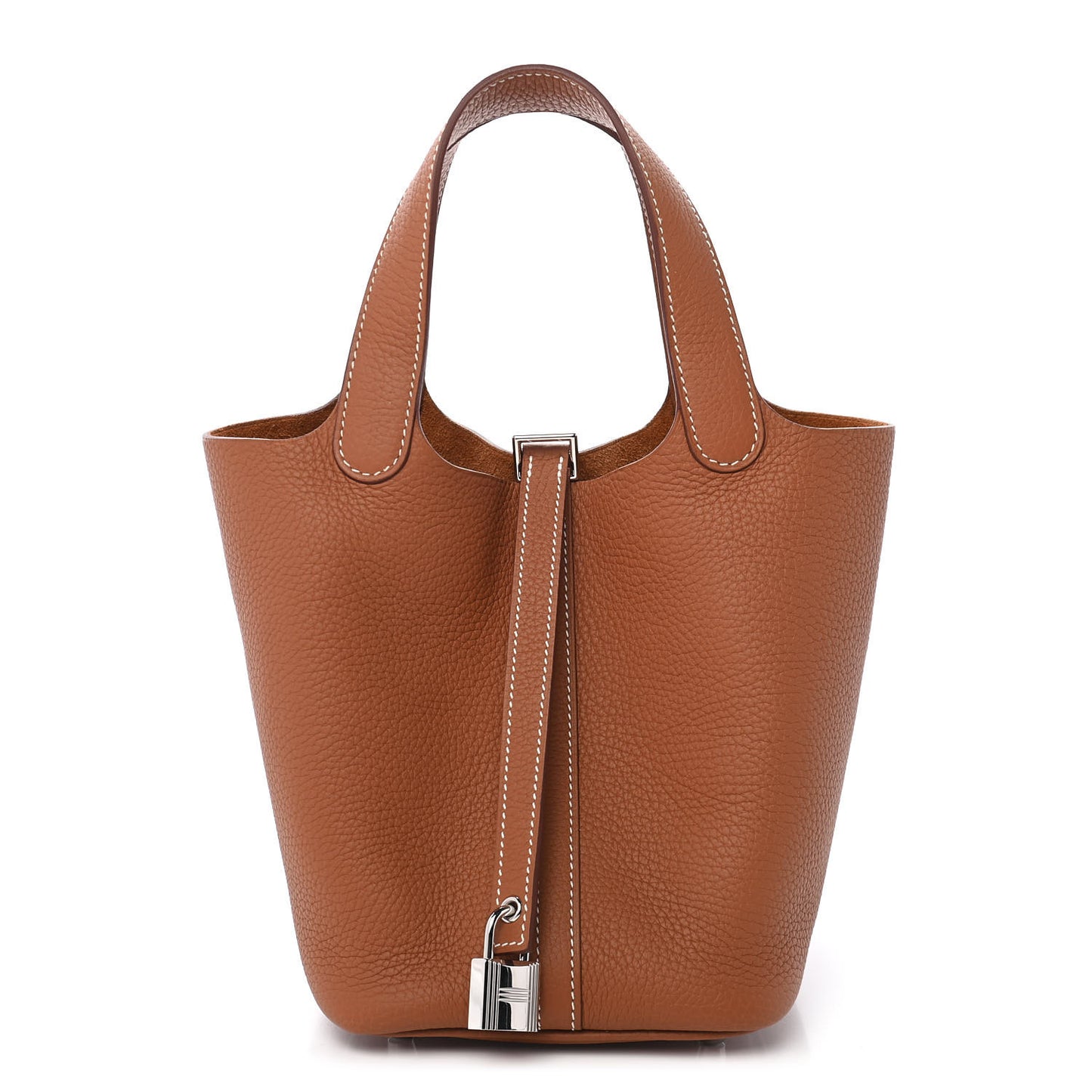 Taurillon Clemence Picotin Lock 18 PM Gold