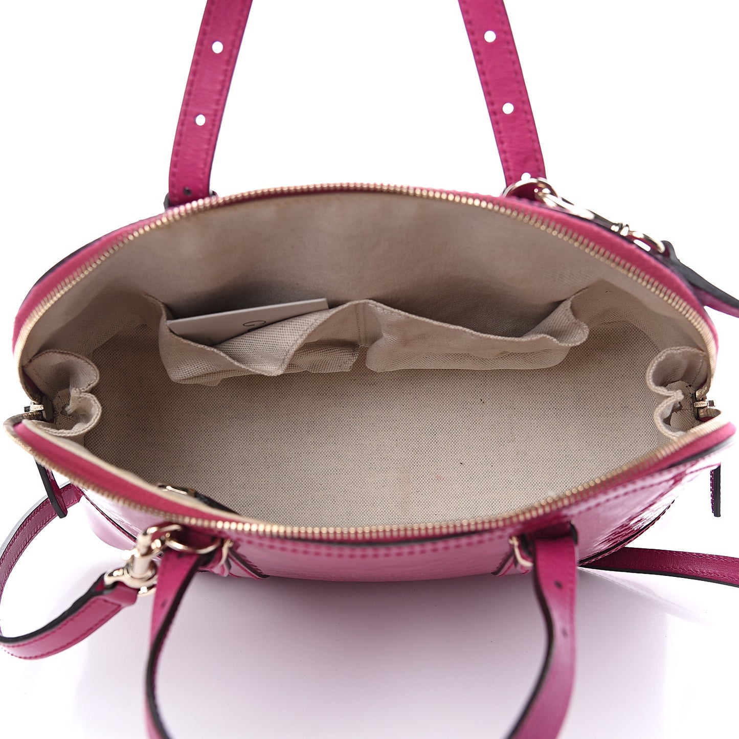 Patent Microguccissima Small Nice Top Handle Dome Bag Bright Bouganville