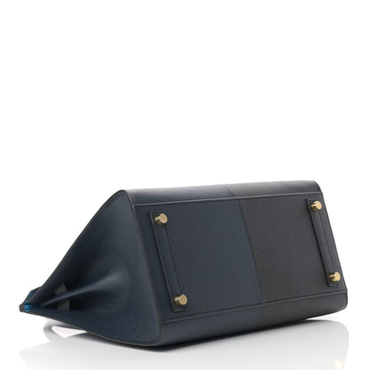 Hermes Epsom Casaque Birkin Sellier 30 Bleu Indigo Black Bleu Frida 4 of 11
