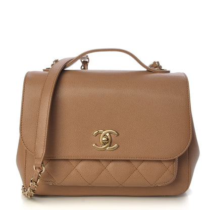 Chanel Caviar Quilted Small Business Affinity Flap Camel 1 of 9