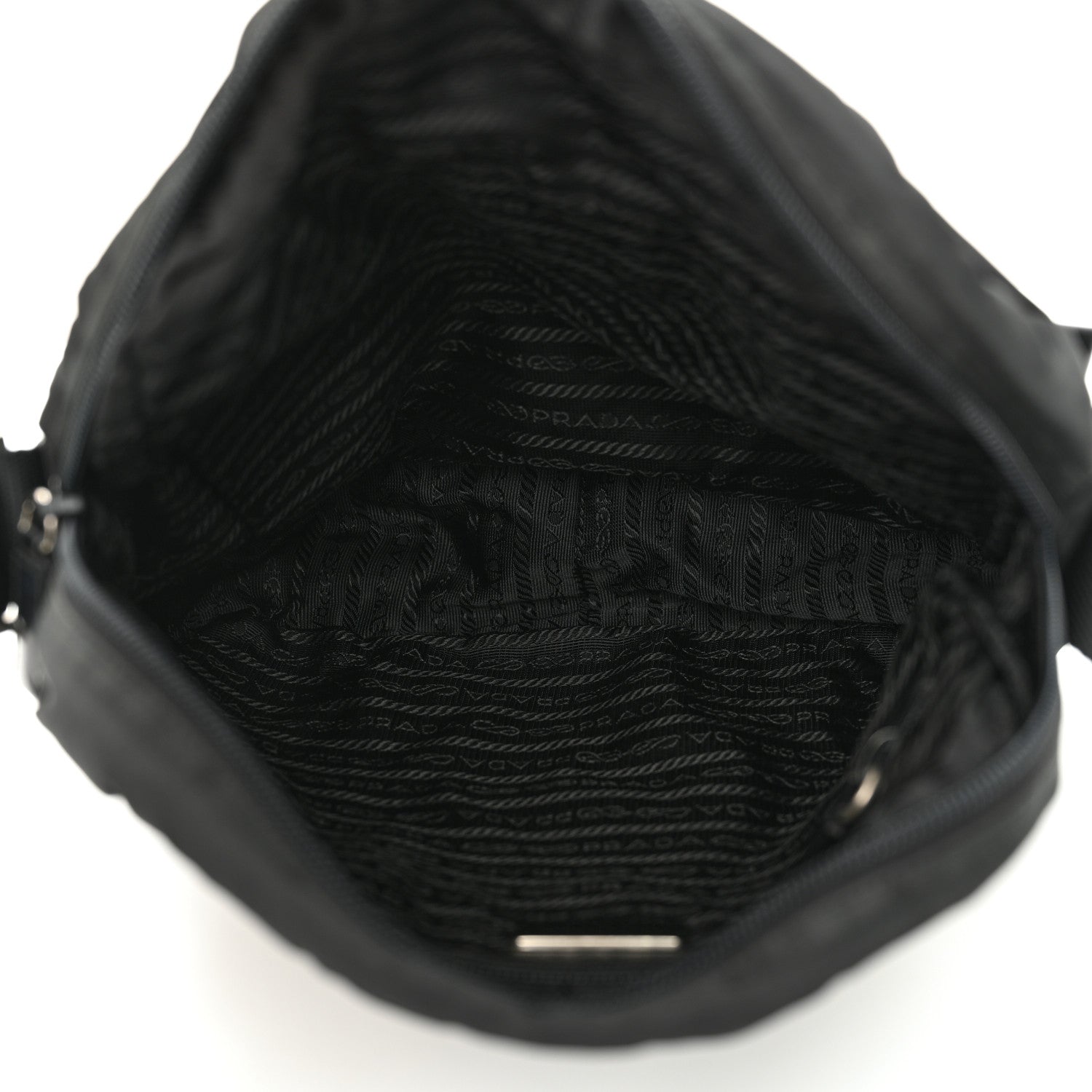 Prada Tessuto Nylon Messenger Bag Black 5 of 10