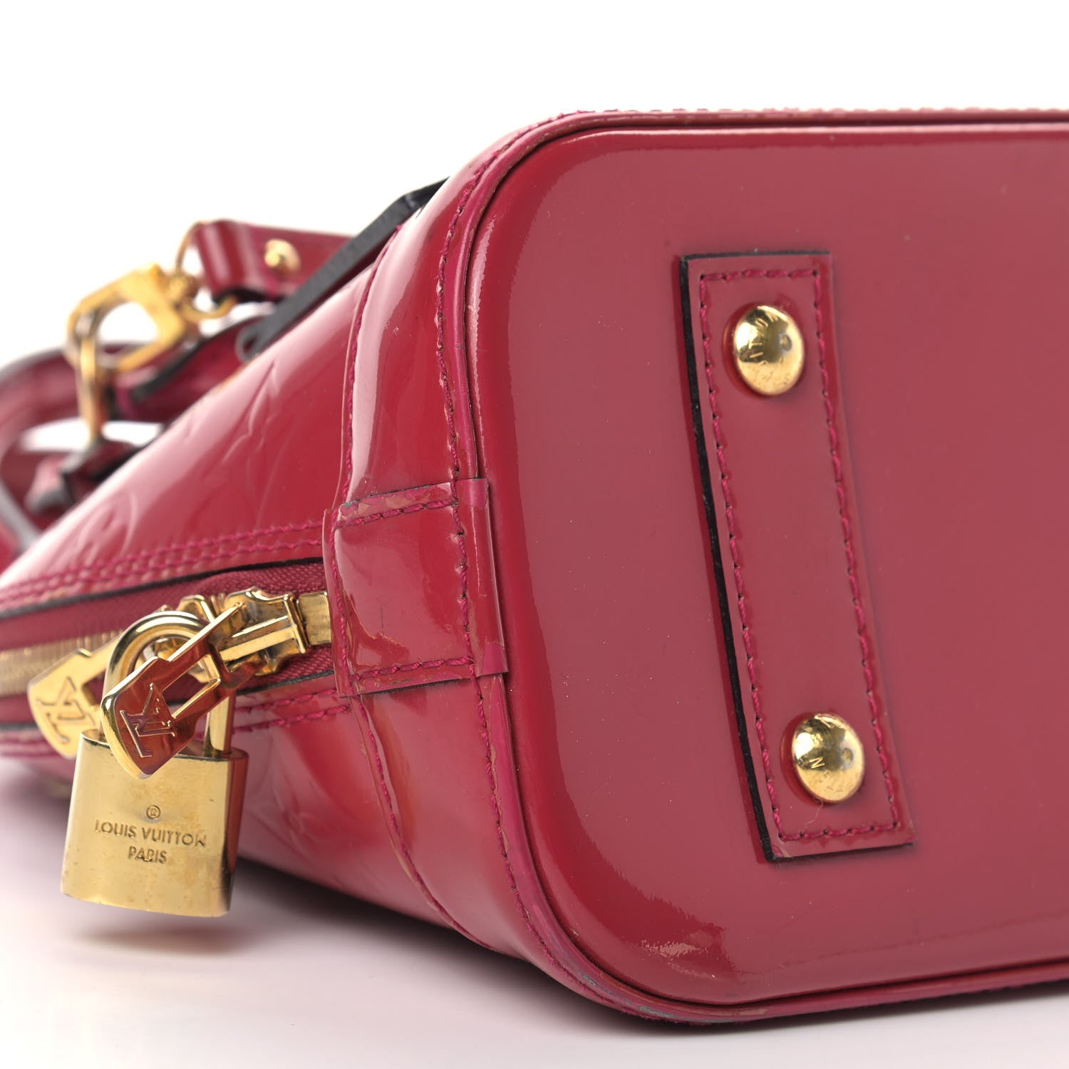 Louis Vuitton Vernis Alma BB Rose Indien 8 of 14