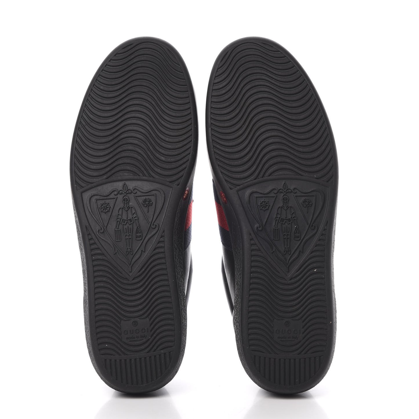 Calfskin Ayers Web Bee Embroidered Mens Ace Sneakers 9.5 Black