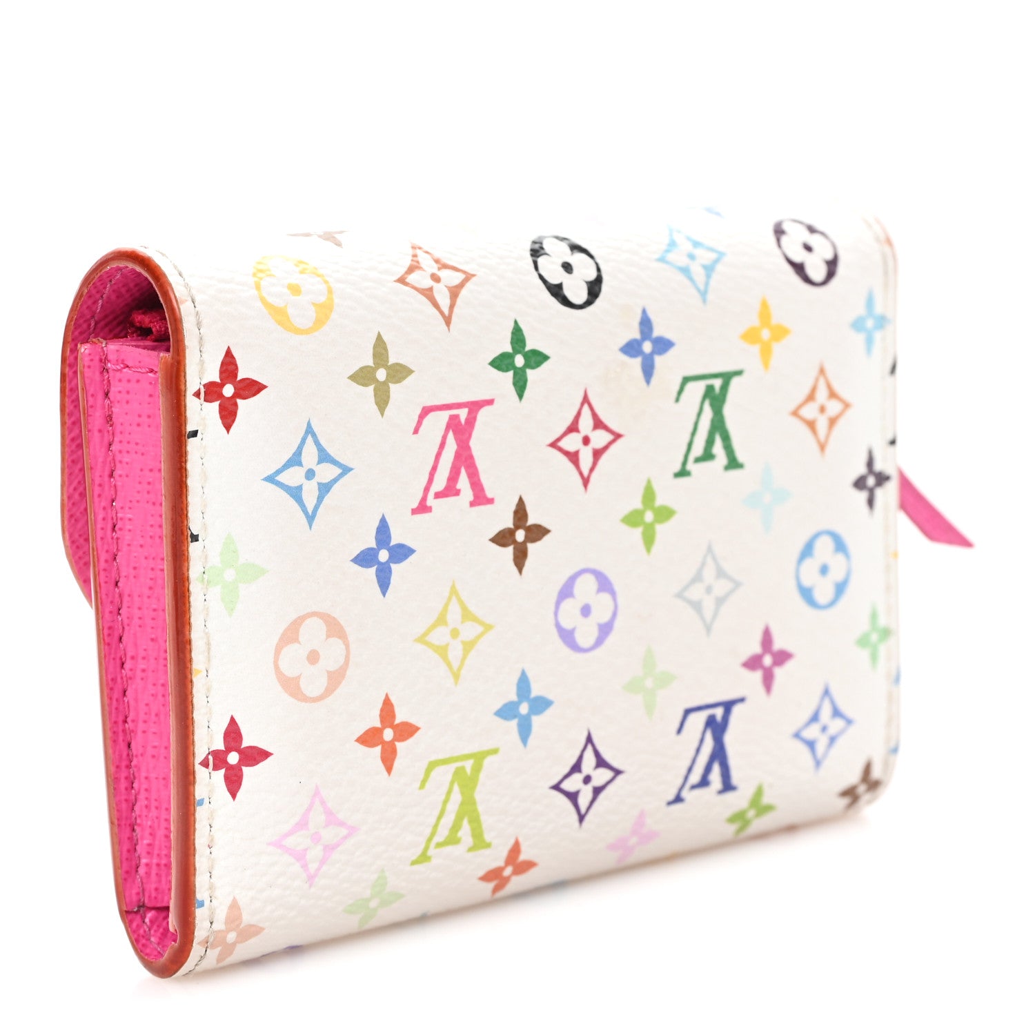 Louis Vuitton LV X TM Monogram Multicolor Rosalie Coin Purse White Kawaii Pink 3 of 6