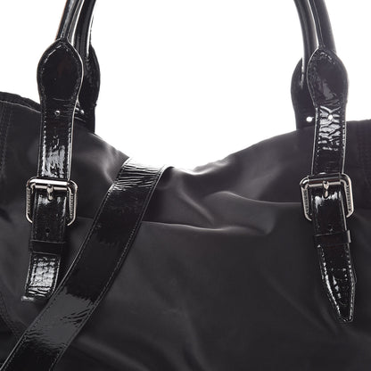 Burberry Nylon Patent Tote Black 7 of 9