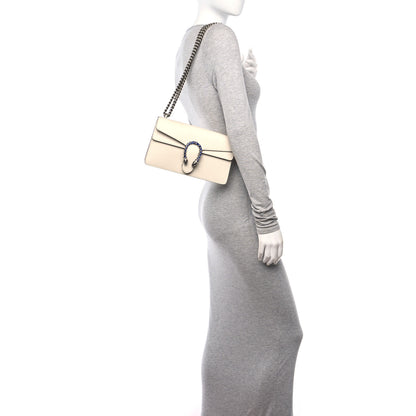 Gucci Dollar Calfskin Enamel Small Dionysus Shoulder Bag Mystic White Electric Blue 2 of 10