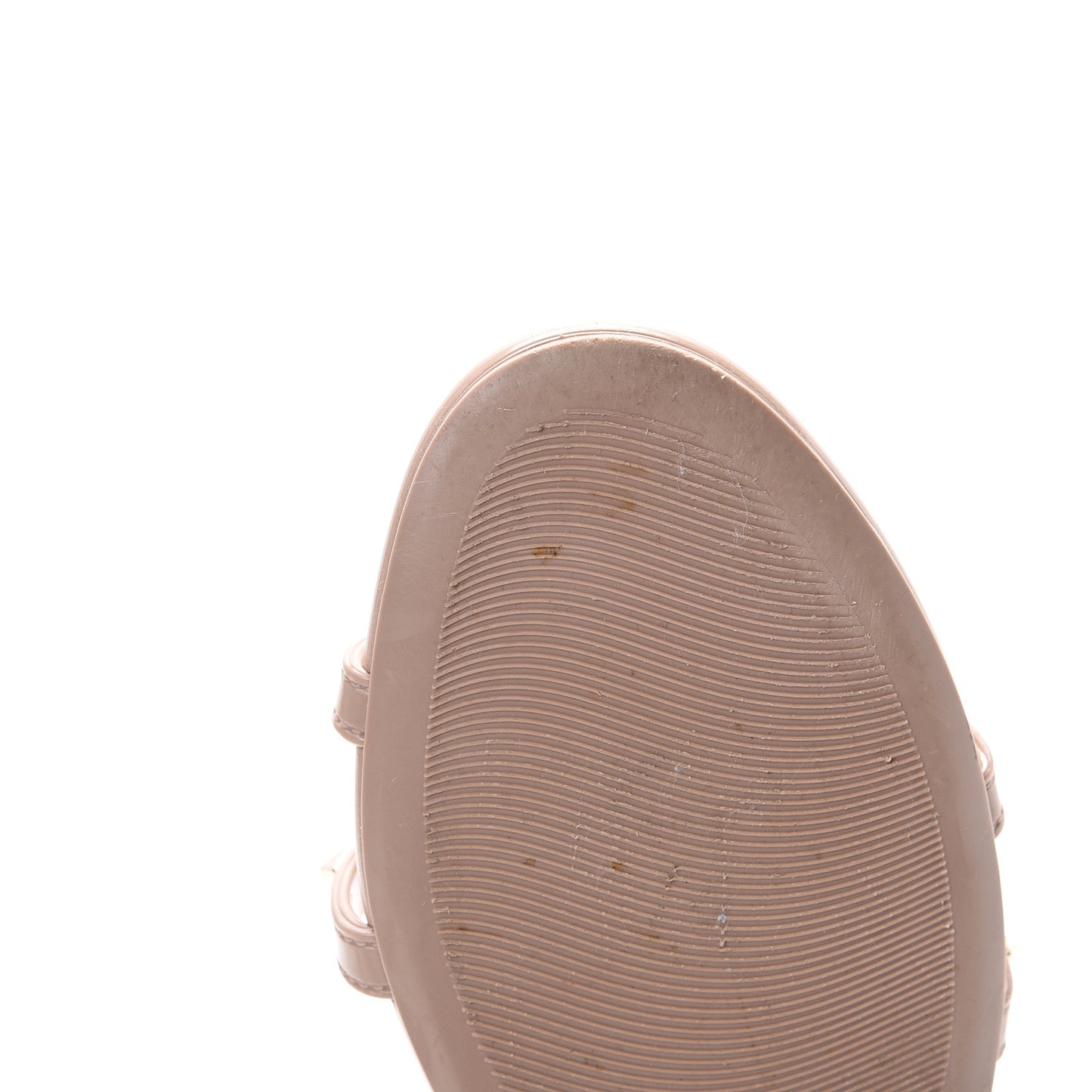 PVC Jelly Rockstud Caged Sandals 38 Poudre