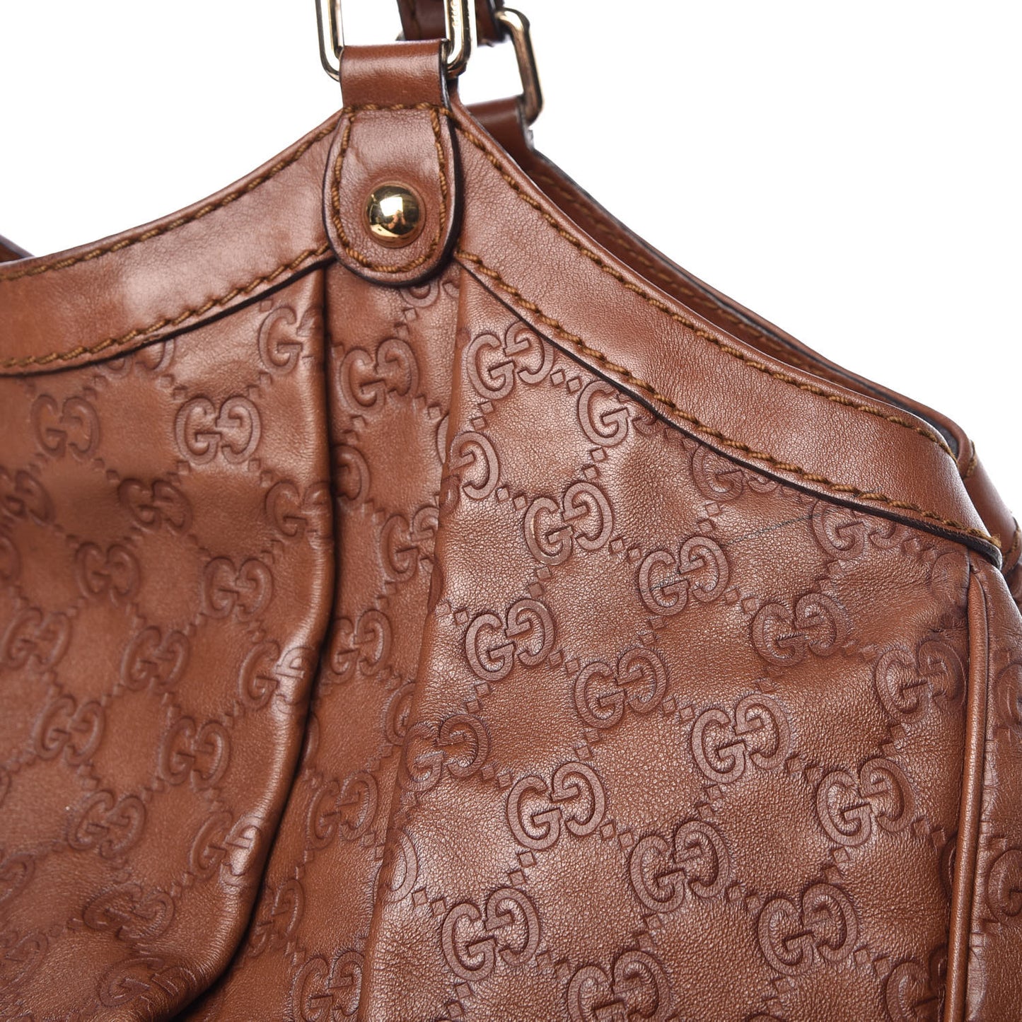 Guccissima Large Sukey Tote Brown
