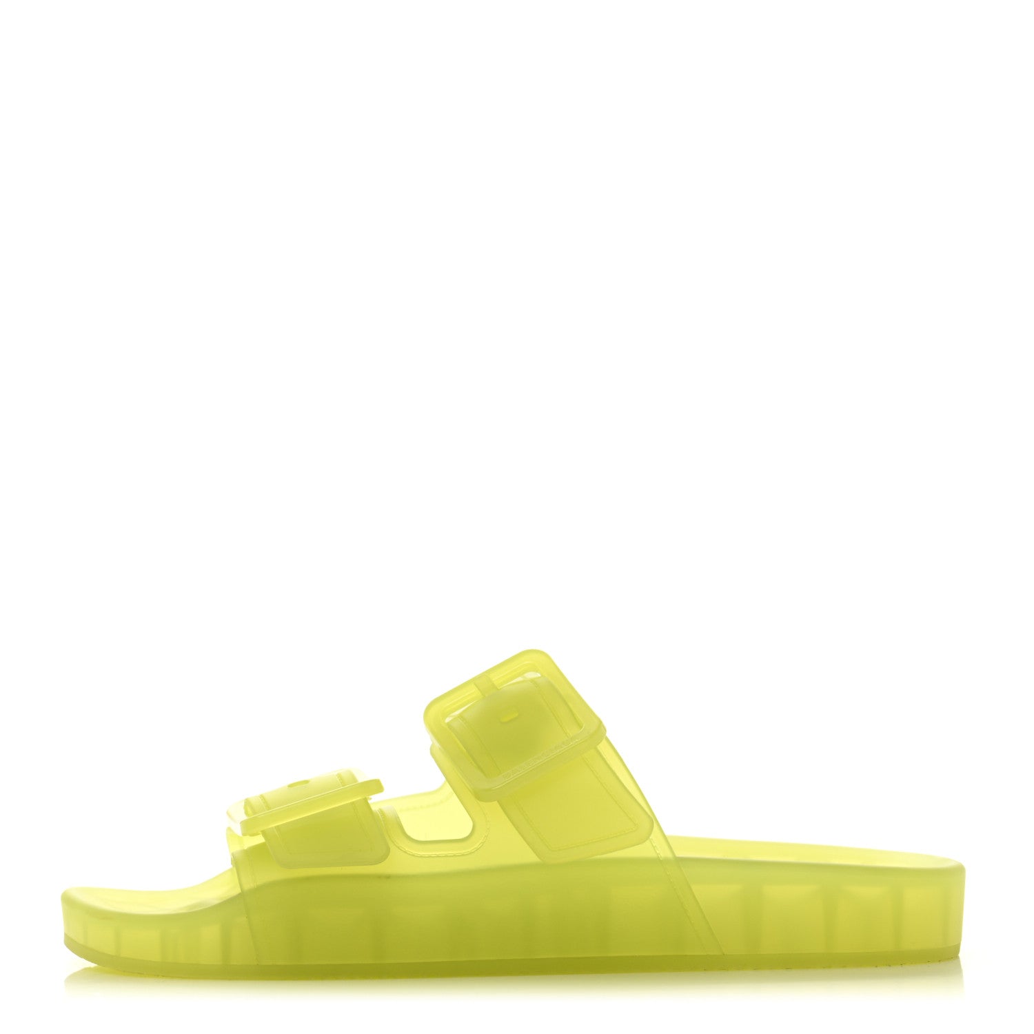 Balenciaga Technical Polyurethane Mallorca Slide Sandals 38 Fluo Yellow 1 of 8