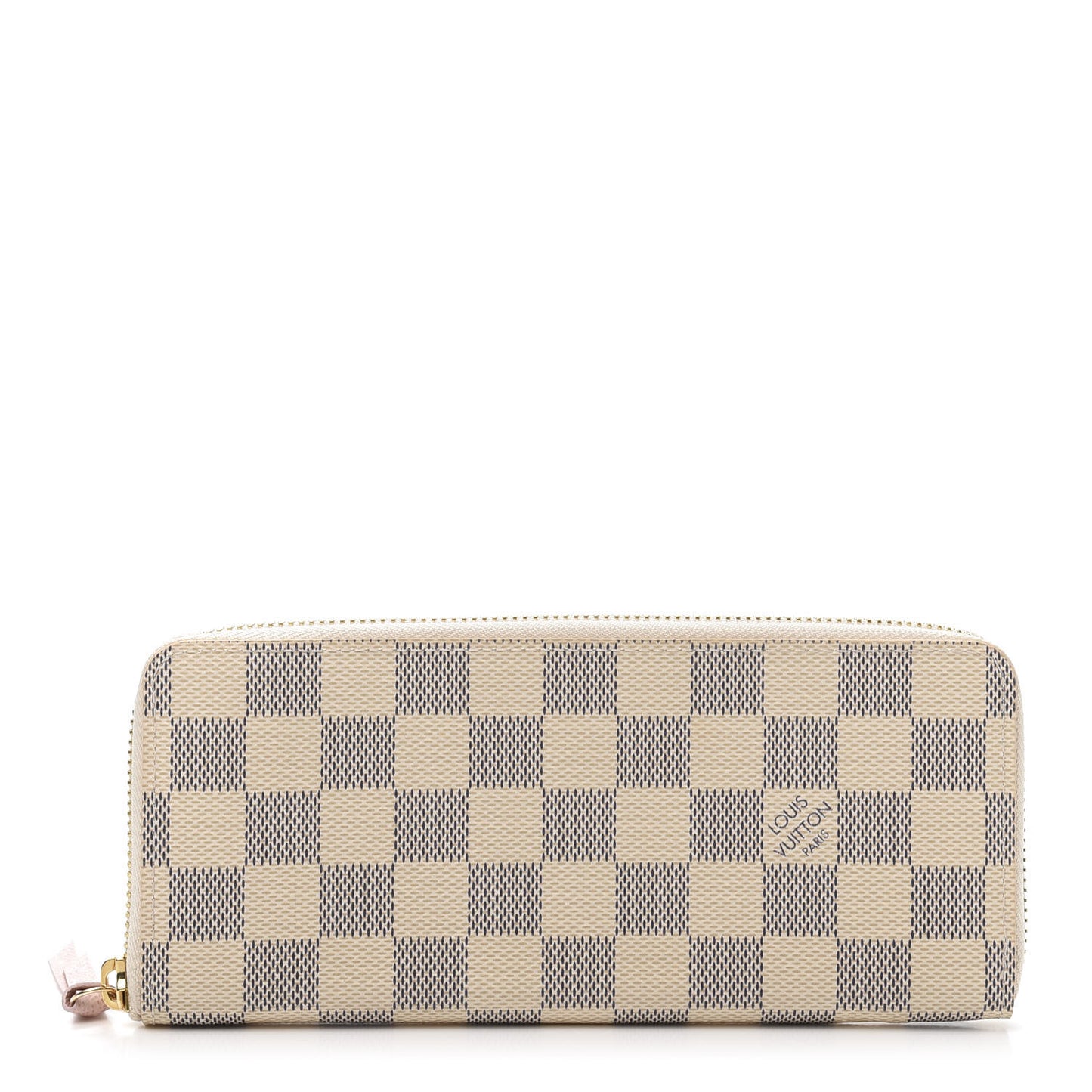 Damier Azur Clemence Wallet Rose Ballerine