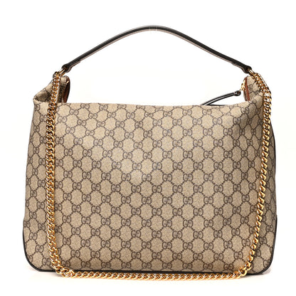Gucci GG Supreme Monogram Large Linea A Hobo Light Brown 1 of 11