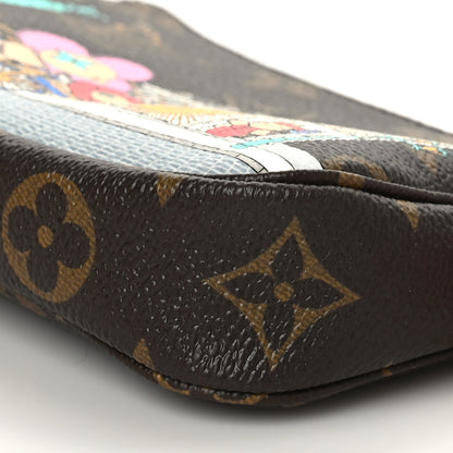 Louis Vuitton Monogram 2022 Christmas Animation Paris Mini Pochette Accessories Pink 8 of 8