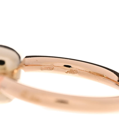 Pomellato 18K Rose Gold Rose Quartz Classic Nudo Ring 50 5.25 5 of 8