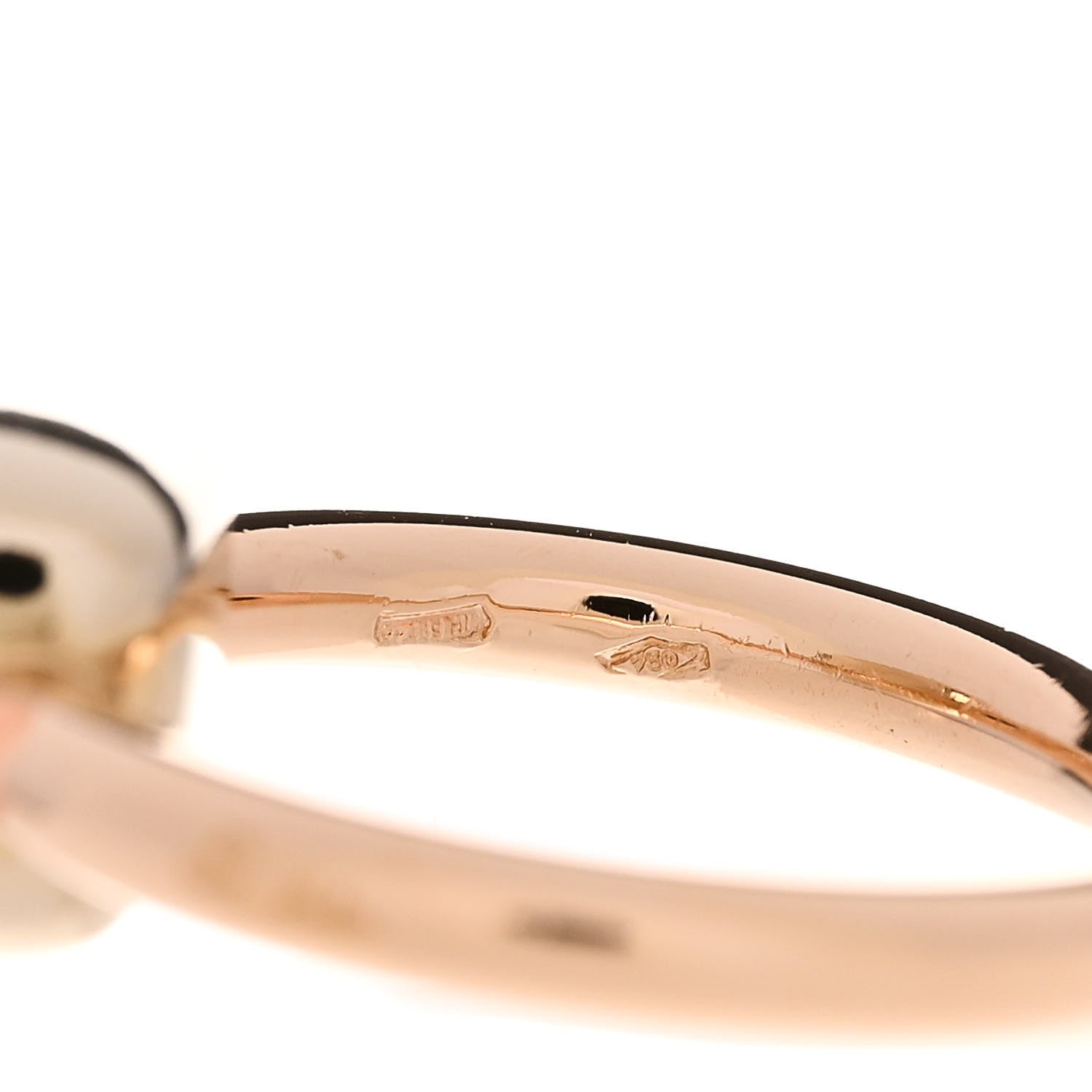 Pomellato 18K Rose Gold Rose Quartz Classic Nudo Ring 47 4 5 of 8