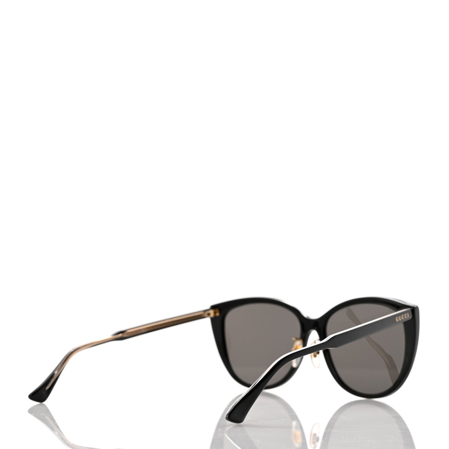 Acetate Cat Eye Sunglasses Black