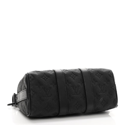 Louis Vuitton Monogram Taurillon Keepall Bandouliere 25 Black 6 of 11