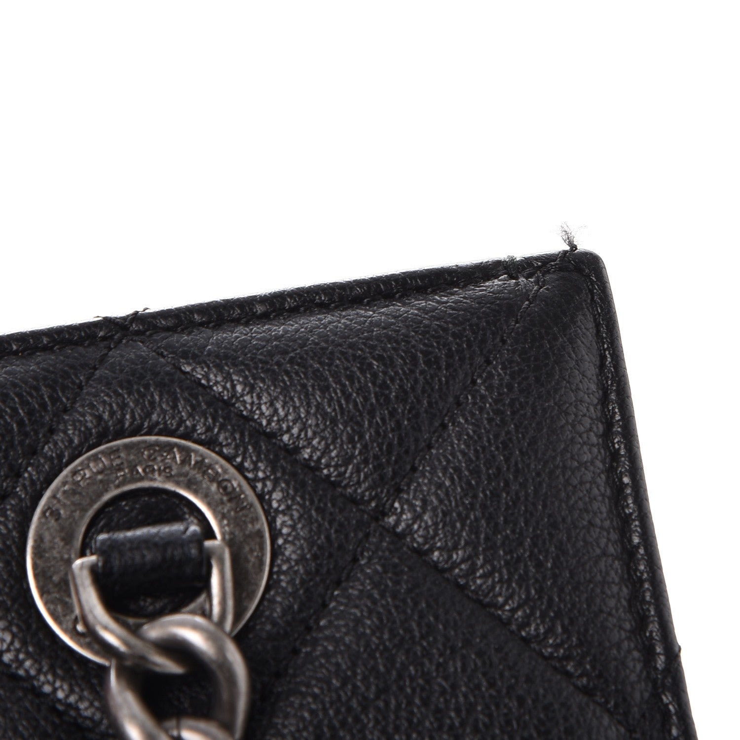 Chanel Goatskin Quilted Small Perfect Edge Shopping Tote Black 13 of 13