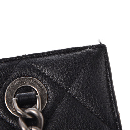 Chanel Goatskin Quilted Small Perfect Edge Shopping Tote Black 13 of 13