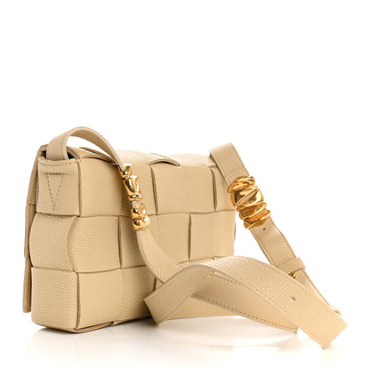 Bottega Veneta Grained Calfskin Maxi Intrecciato Cassette Crossbody Bag Porridge 3 of 14