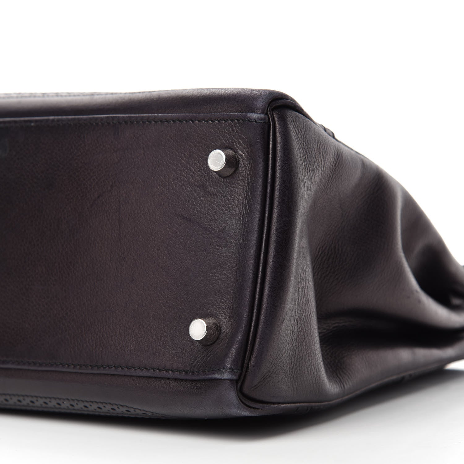 Hermes Taurillon Clemence Swift Ghillies Kelly 32 Black 7 of 14