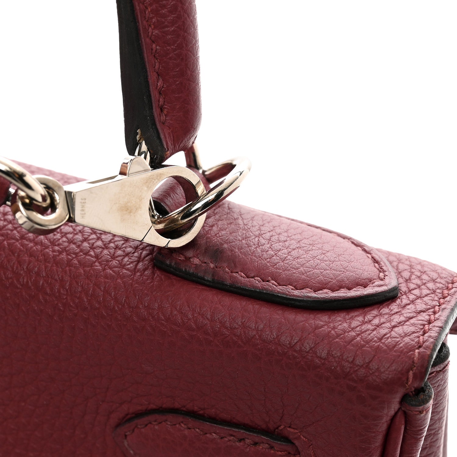 Hermes Togo Kelly Retourne 28 Rouge Grenat 13 of 13