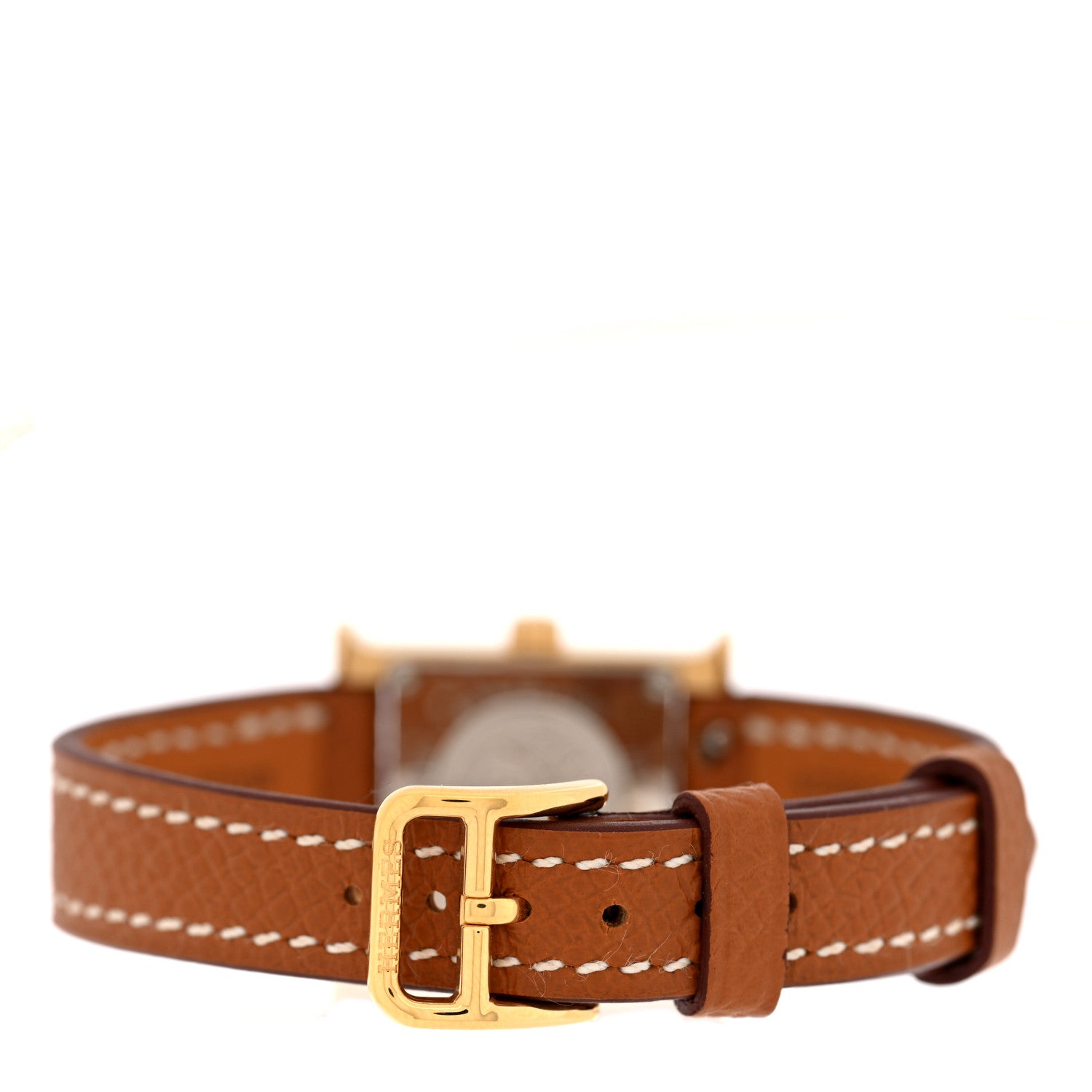 Hermes Stainless Steel Epsom 17.2mm Heure H Hour Quartz Watch Gold 3 of 5