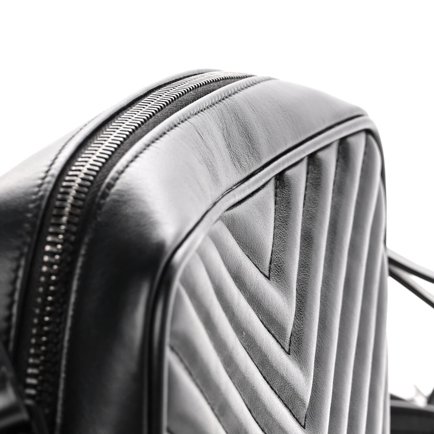 Saint Laurent Calfskin Matelasse Monogram Lou Camera Bag Black 15 of 16