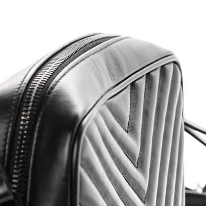Saint Laurent Calfskin Matelasse Monogram Lou Camera Bag Black 15 of 16