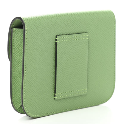 Hermes Epsom Constance Slim Wallet Vert Criquet 4 of 9