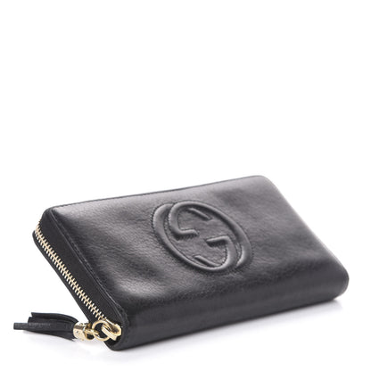 Gucci Calfskin Soho Zip Around Wallet Black 4 of 6