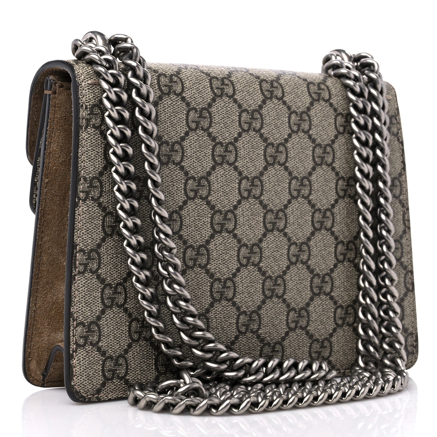 Gucci GG Supreme Monogram Mini Dionysus Shoulder Bag Taupe 3 of 9