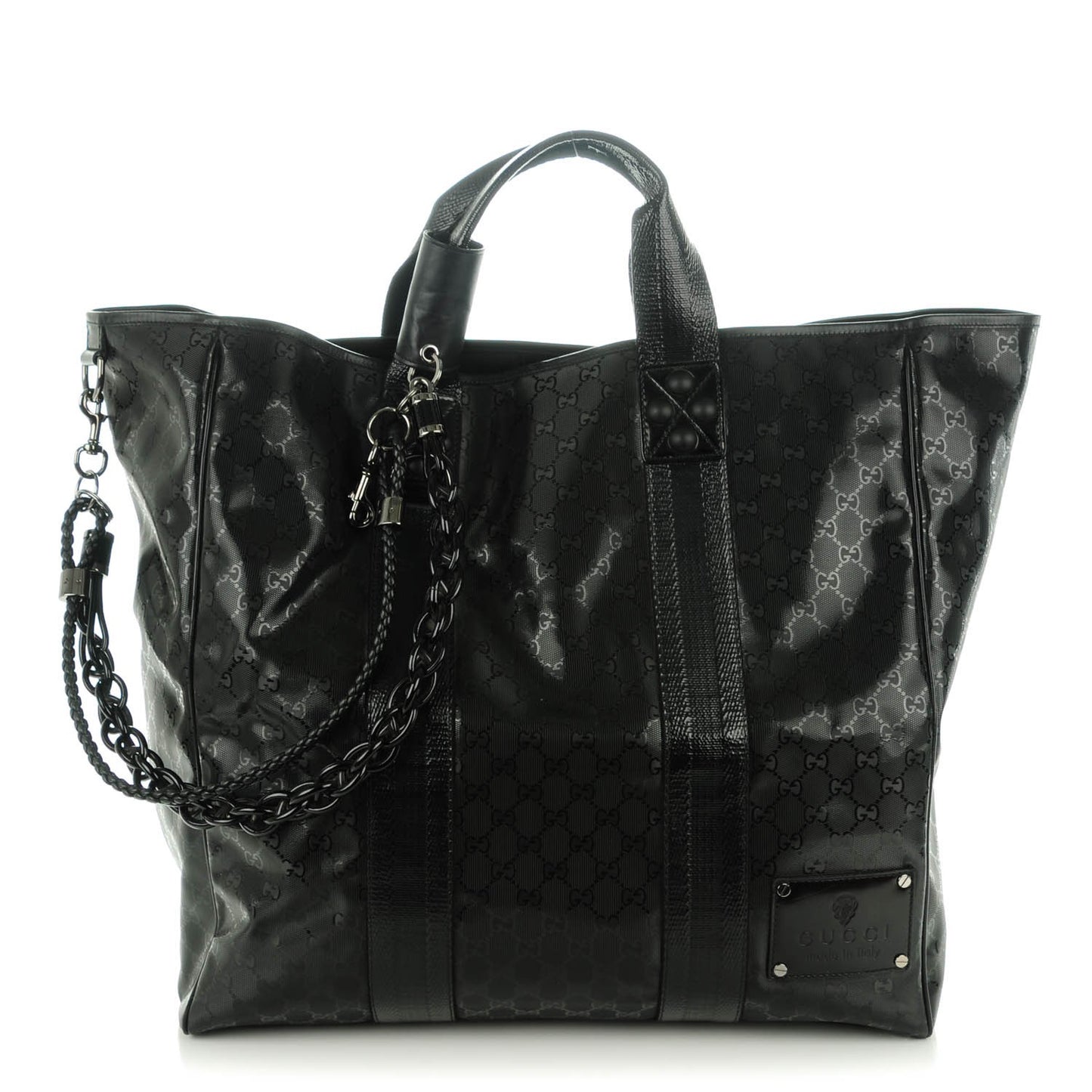 Imprime Monogram Large Carryall Tote Black