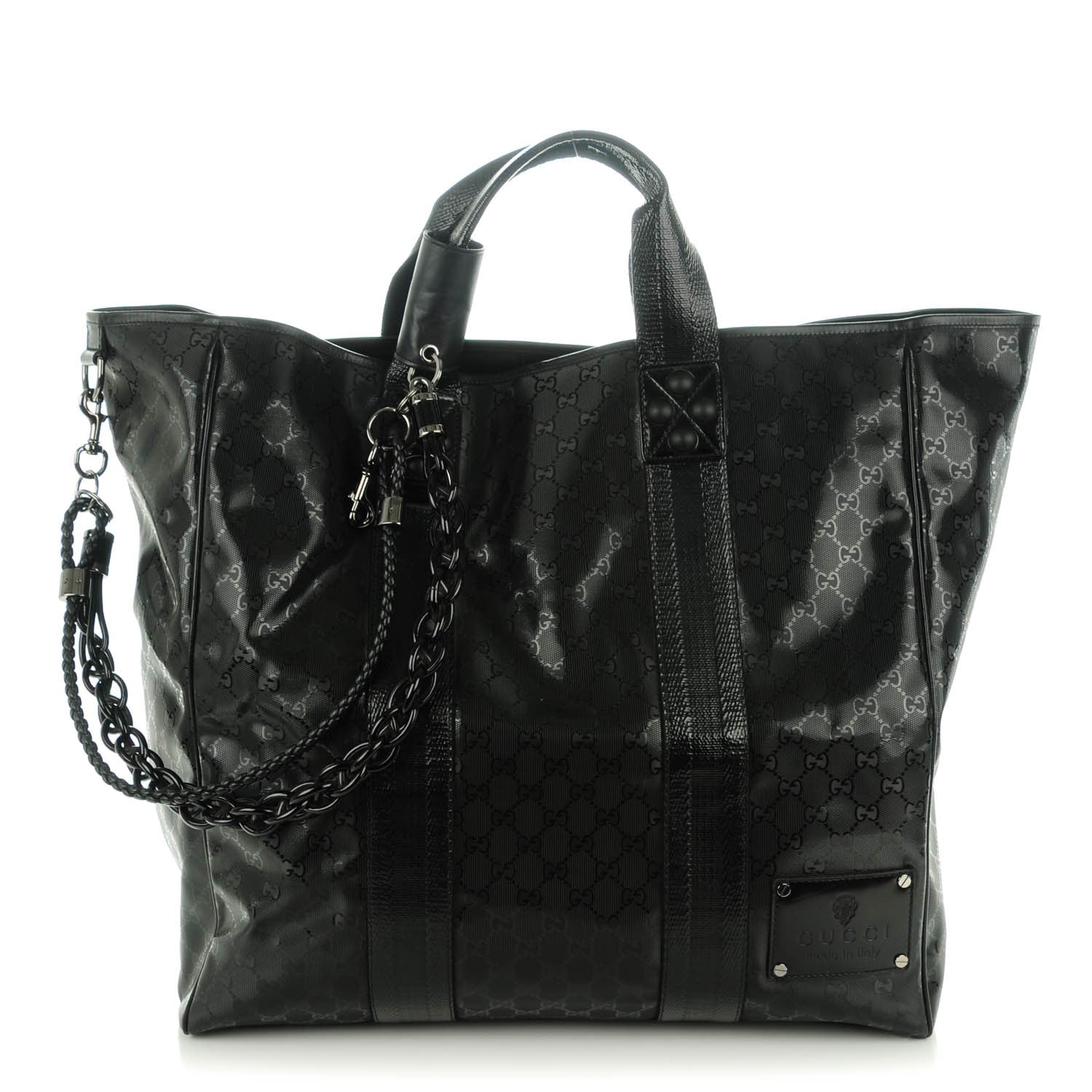 Gucci Imprime Monogram Large Carryall Tote Black 1 of 7