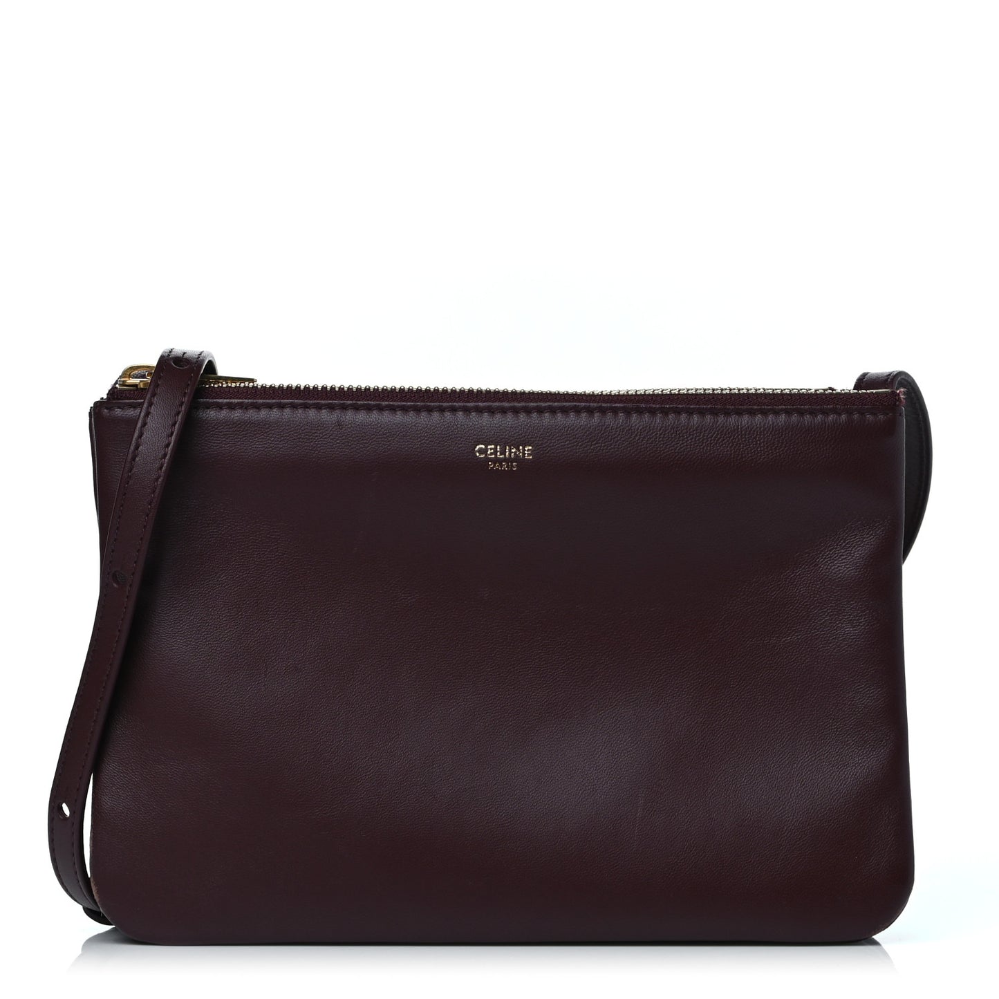 Lambskin Small Trio Crossbody Bag Burgundy