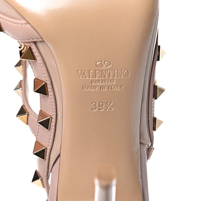 Valentino Garavani Patent Nappa Rockstud Ankle Strap 100mm Pumps 39.5 Poudre 9 of 10
