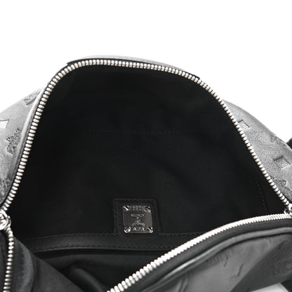 MCM Calfskin Ottomar Monogram Fursten Belt Bag Black 7 of 9