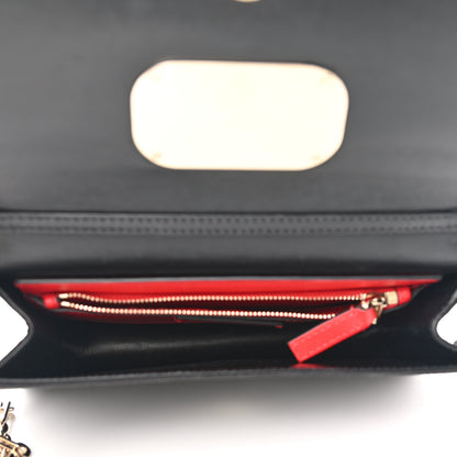 Valentino Garavani Silk Satin VCase Shoulder Bag Black 4 of 10